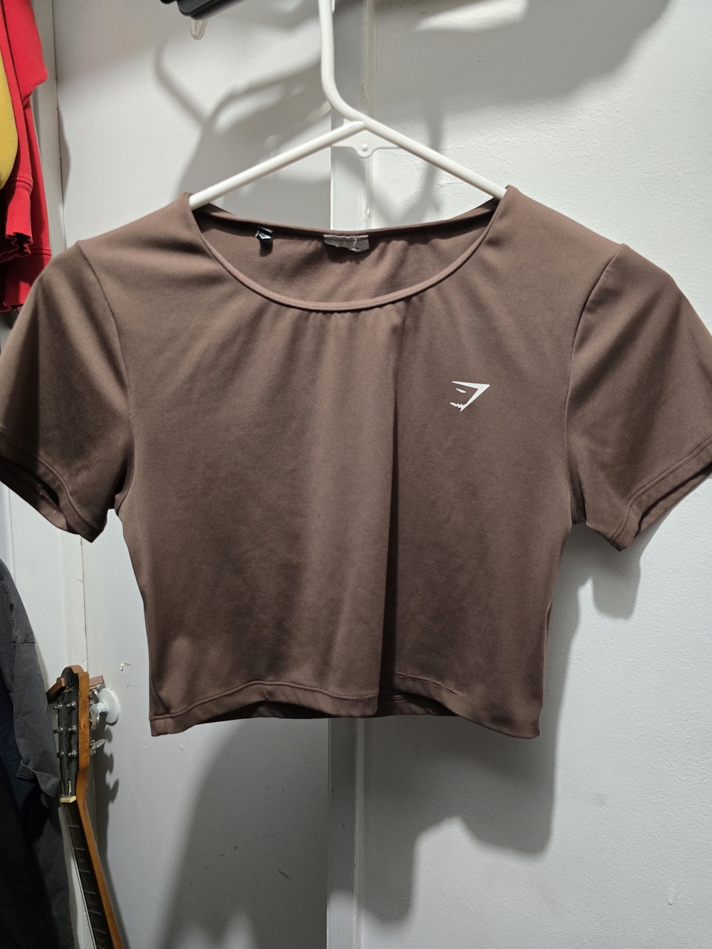 Crop top workout tee.